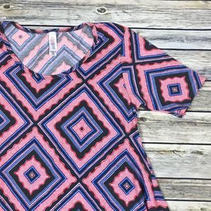 Lularoe Perfect Tee Geometric Print